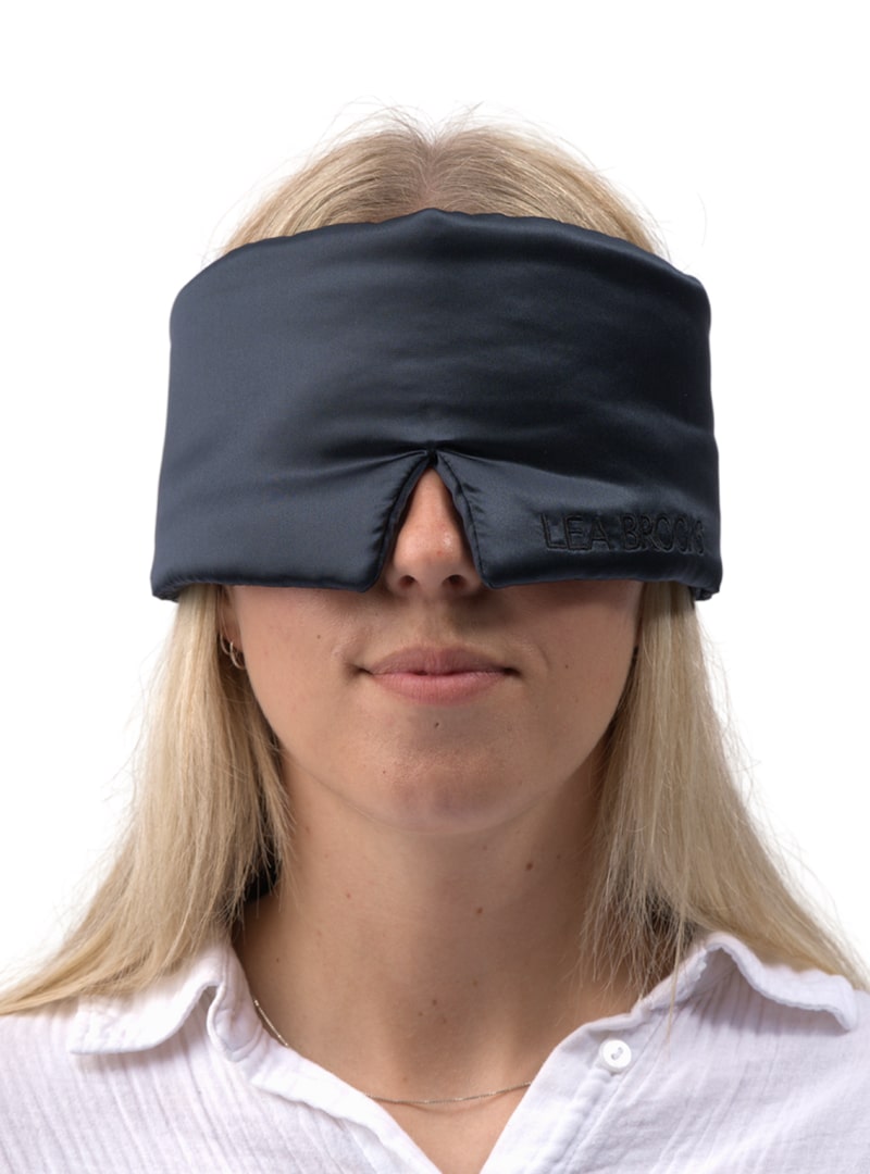 Lea Brooks Schlafmaske aus 100 % Maulbeerseide