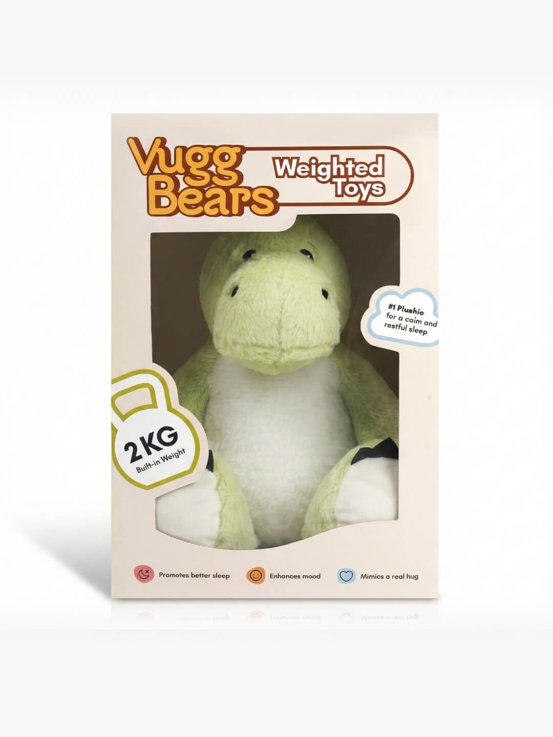 Vugg Bears™ Benny Gewichtskuscheltier (Grüner Drache)