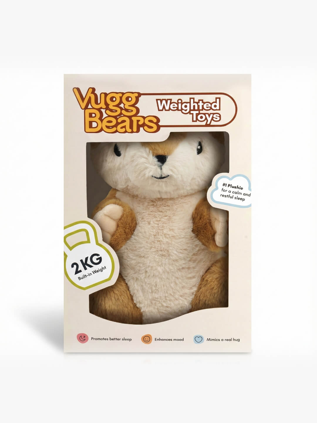 Vugg Bears™ Mika Gewichtskuscheltier (Otter)