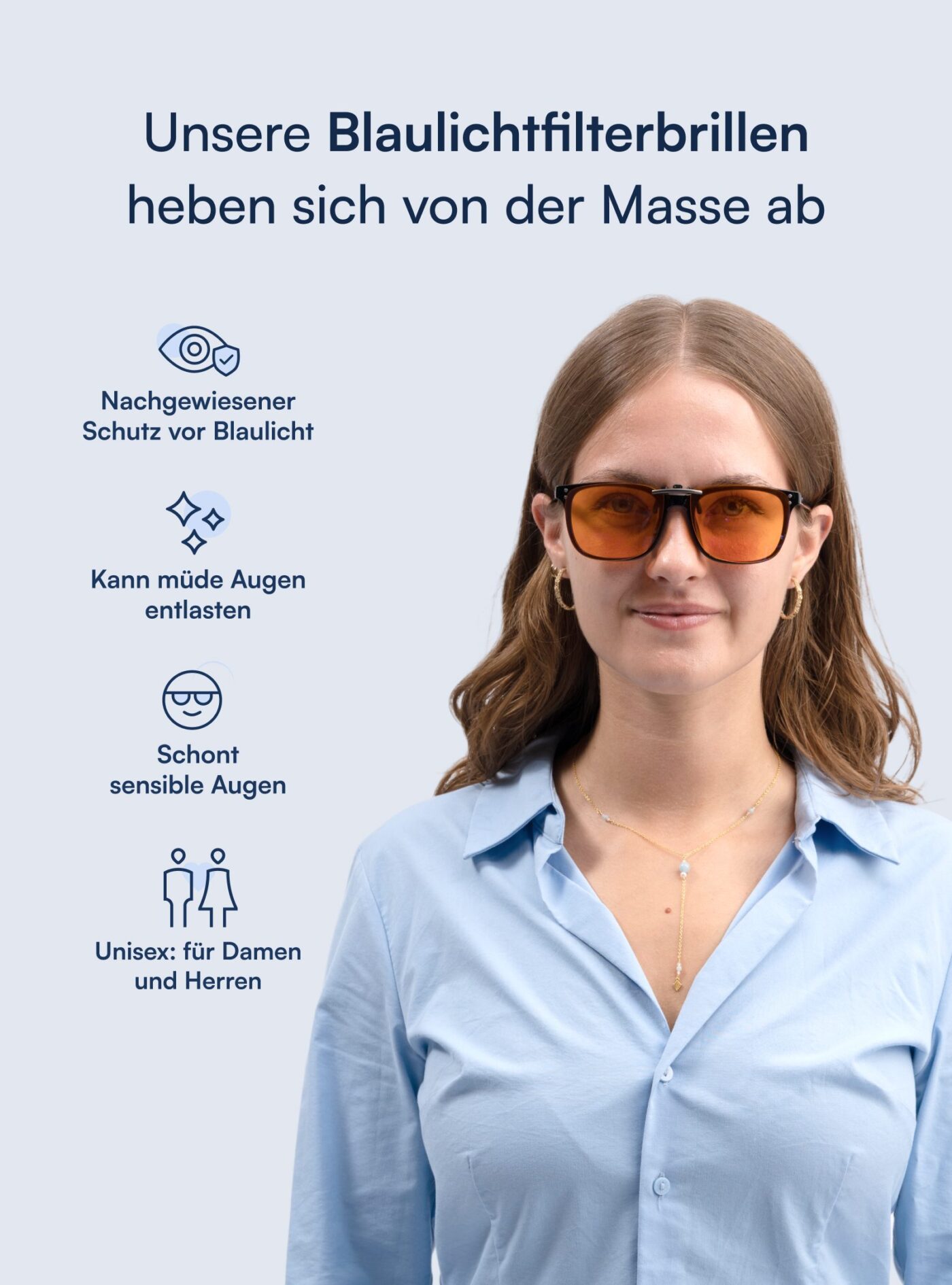 Clip On® Blaulichtfilter für Brillen