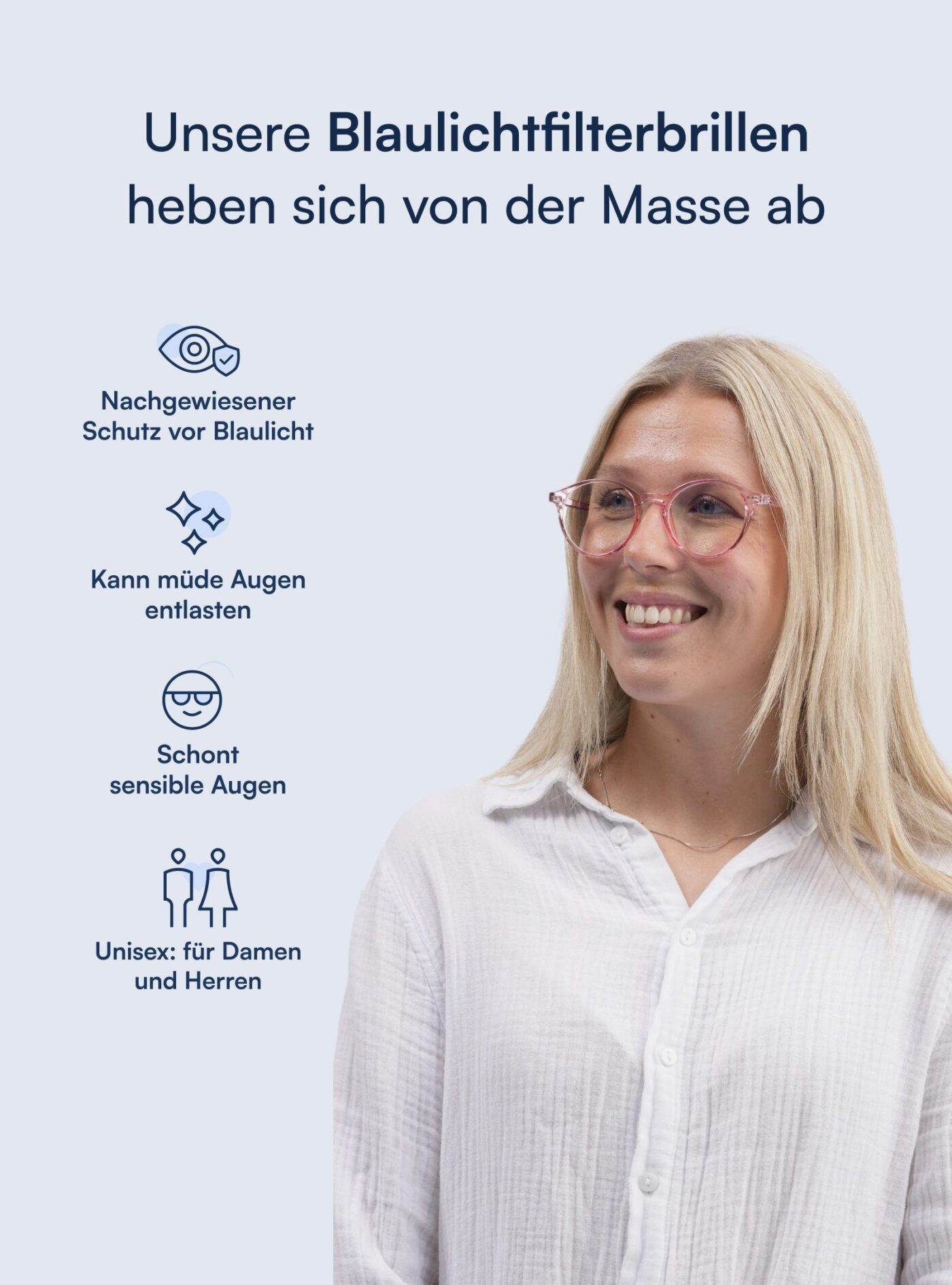 ROSE Blaulichtfilterbrille