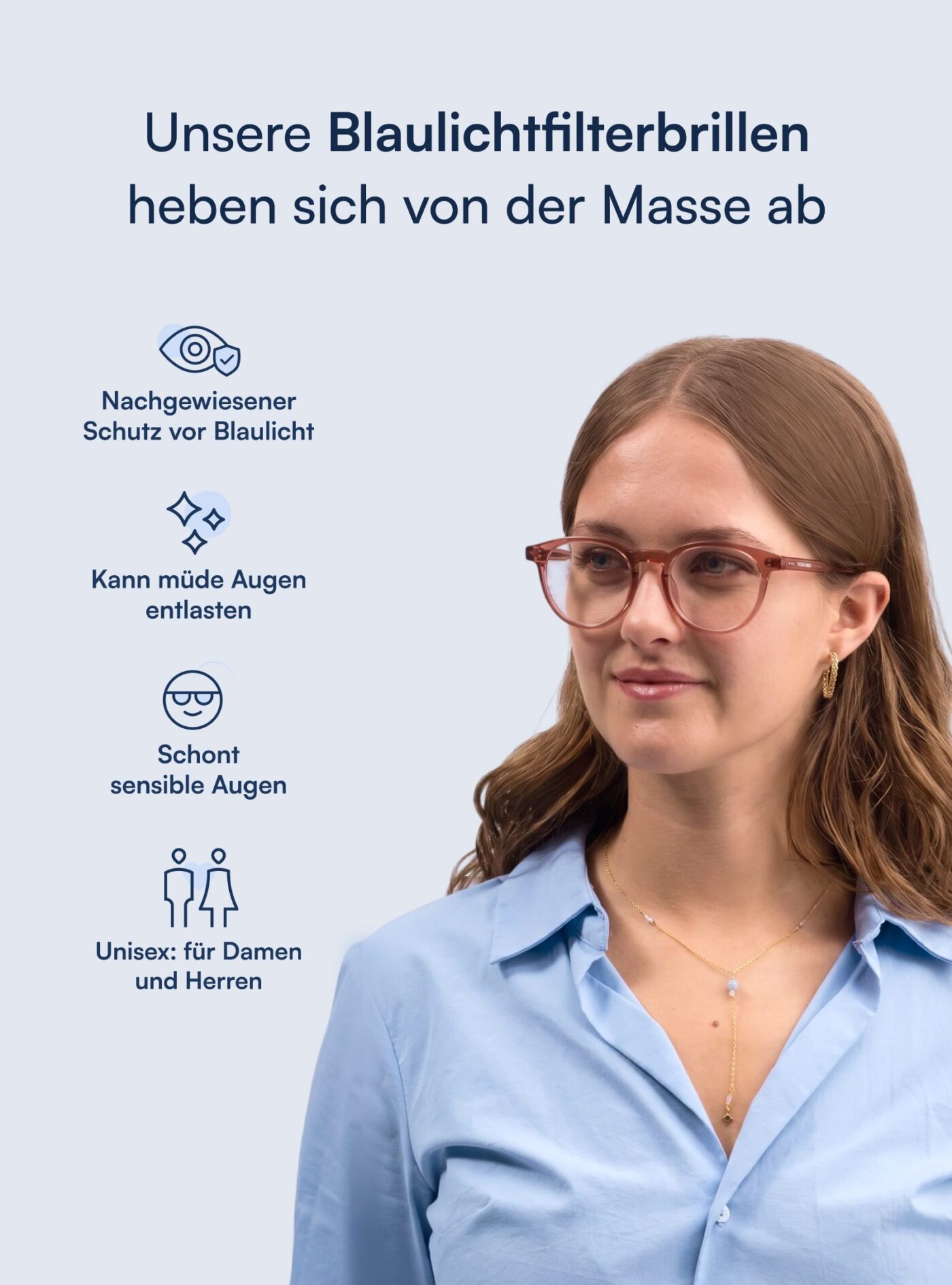 Amber Blaulichtfilterbrille