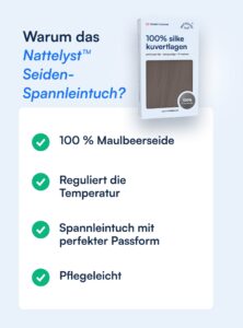 Spannleintuch aus 100 % Maulbeerseide (OEKO-TEX) Dunkelgrau