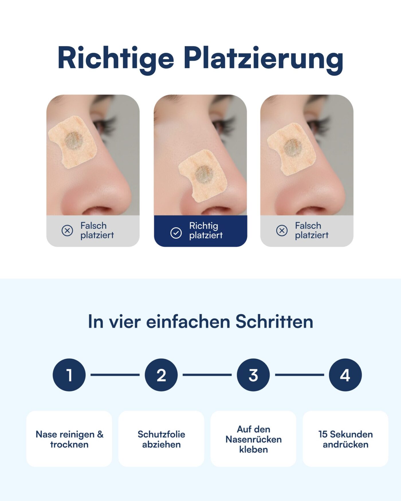Nachfüllpack für magnetische Nasenpflaster