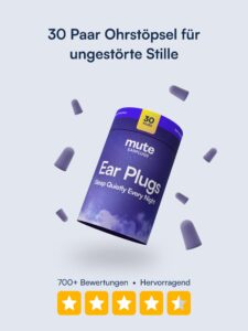 Mute Ohrstöpsel zum Schlafen (30 Paar)