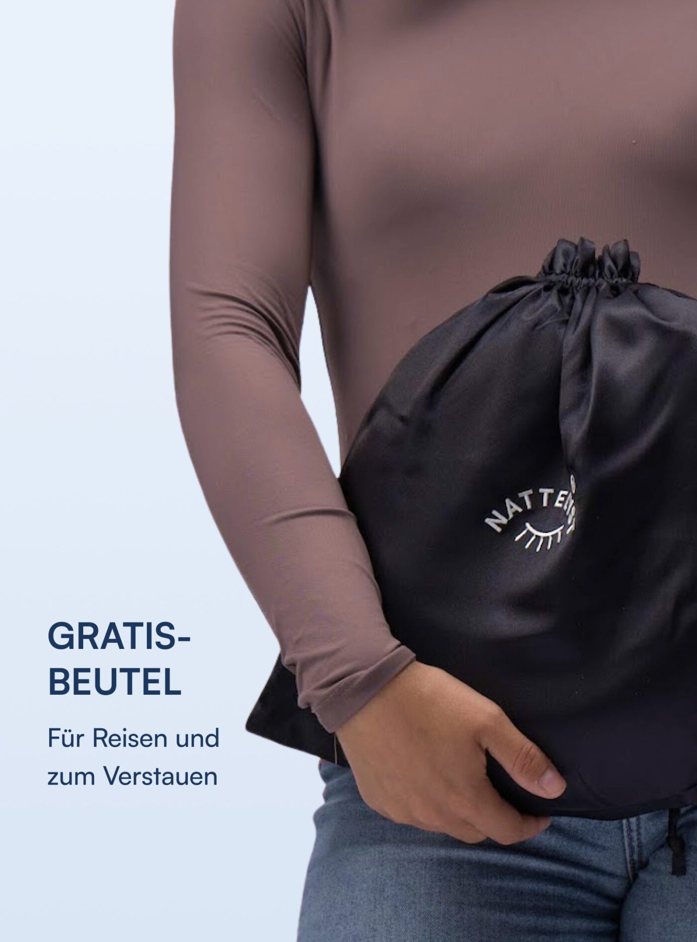 Nackenkissen aus 100 % Maulbeerseide (OEKO-TEX) Grau
