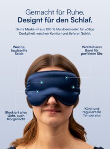 Vincent Schlafmaske aus 100 % Maulbeerseide