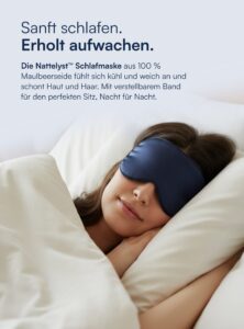 Schlafmaske aus 100 % Maulbeerseide
