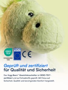 Vugg Bears™ Benny Gewichtskuscheltier (Grüner Drache)