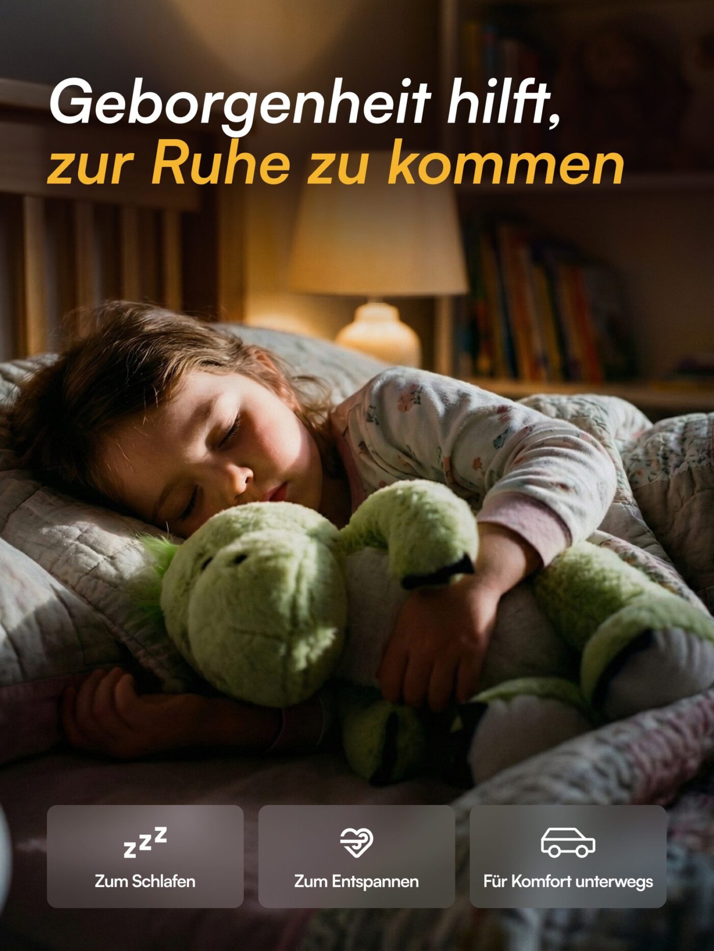 Vugg Bears™ Benny Gewichtskuscheltier (Grüner Drache)