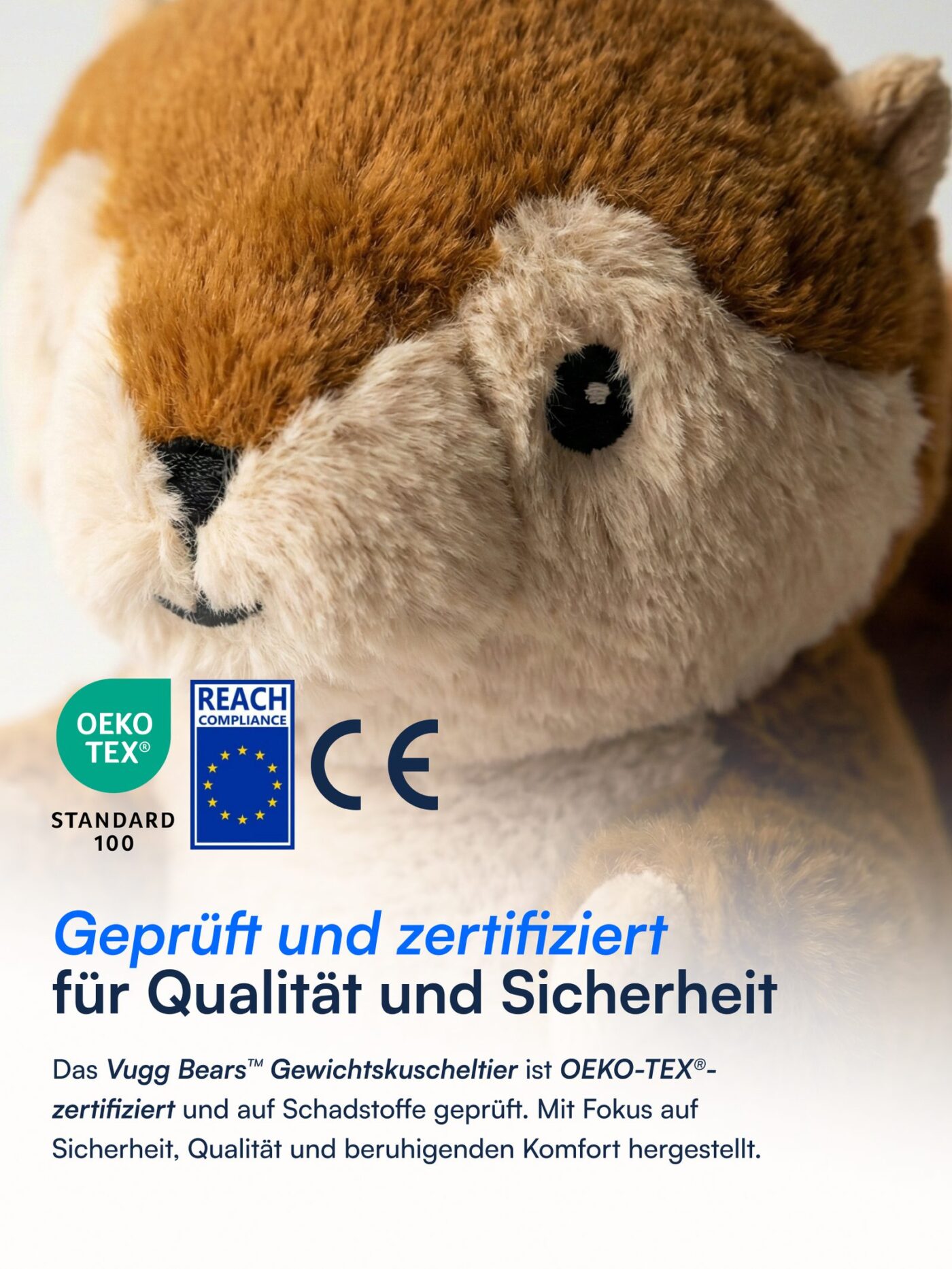Vugg Bears™ Mika Gewichtskuscheltier (Otter)