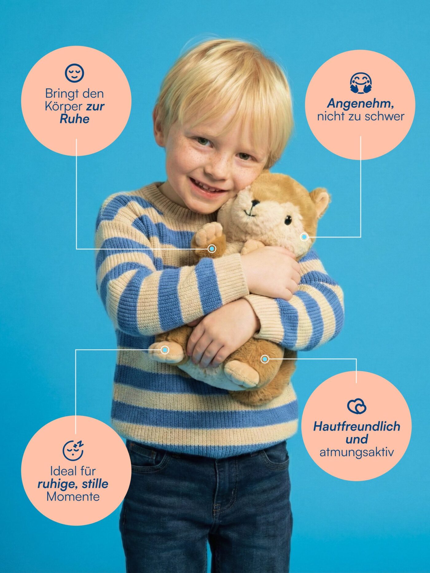 Vugg Bears™ Mika Gewichtskuscheltier (Otter)