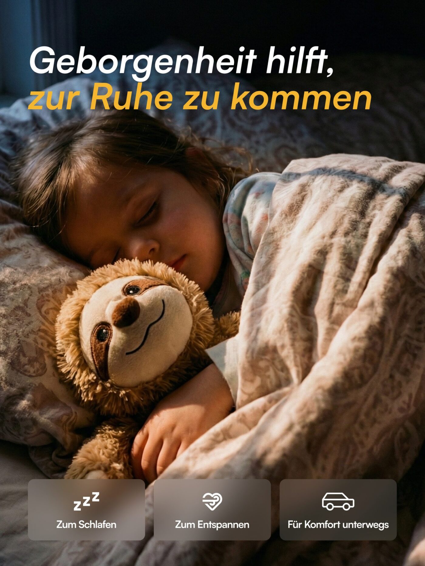 Vugg Bears™ Buddy Gewichtskuscheltier (Faultier)