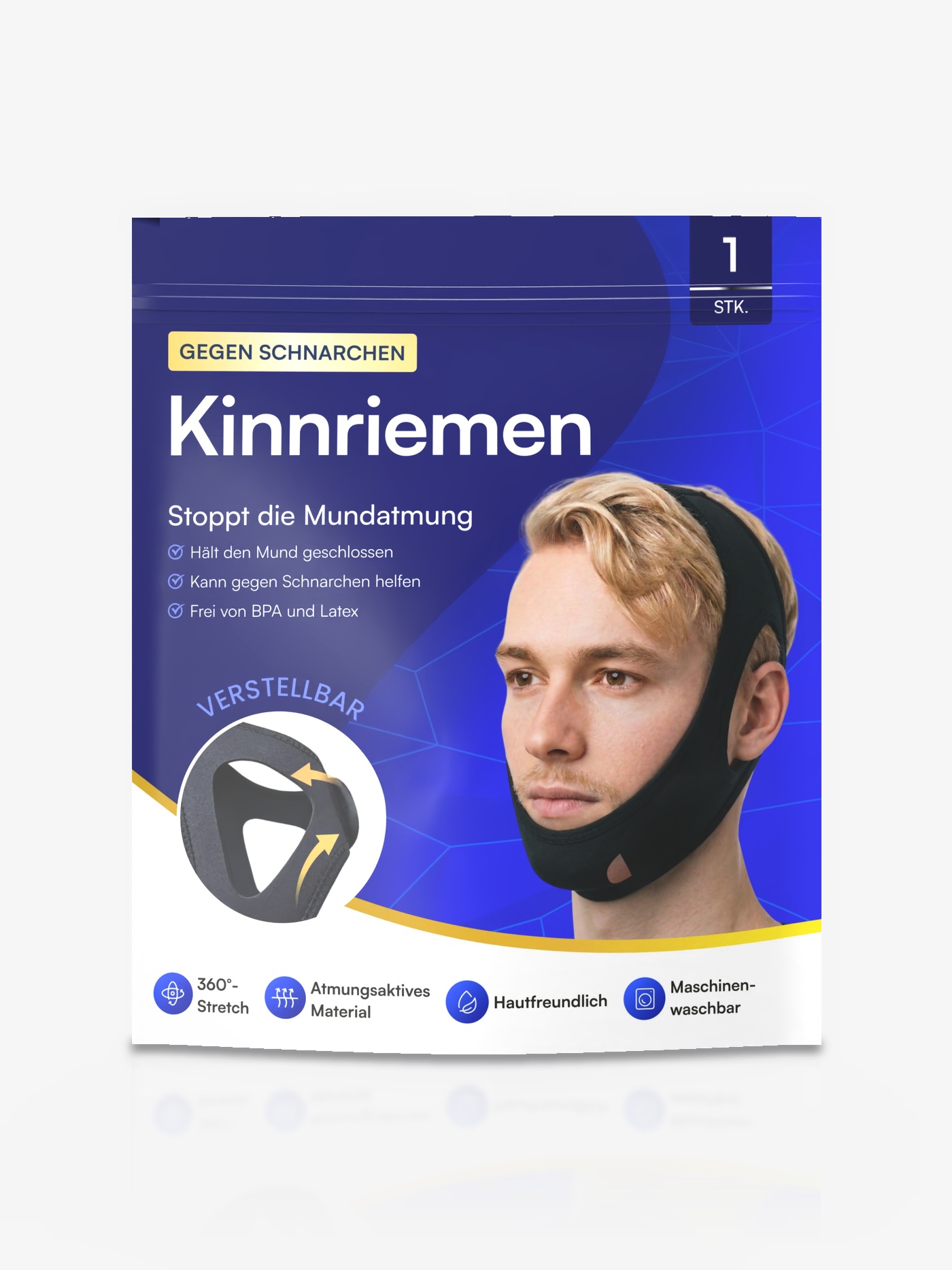 Kinnriemen gegen Schnarchen